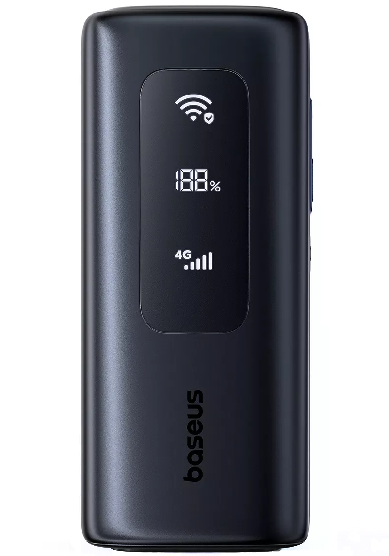 Baseus EnerGeek GX11 Ekstern Batteri, 20000mAh, 67W, QC + PD, 1 x USB-A - 2 x USB-C, Svart E0025701