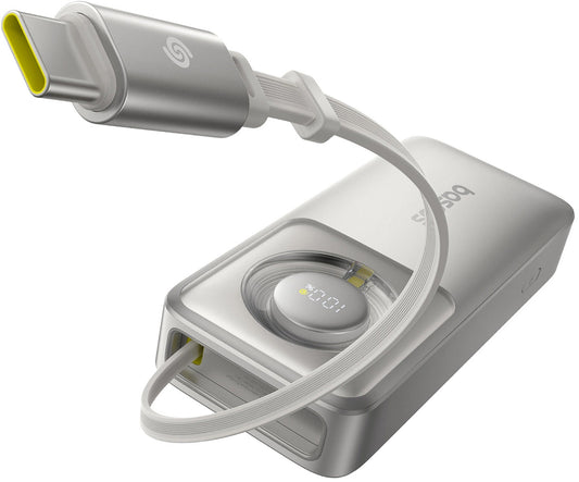 Ekstern batteri Baseus OS Free2Pull, 10000mAh, 30W, PD, 2 x USB-C, Grå P10073701843-00