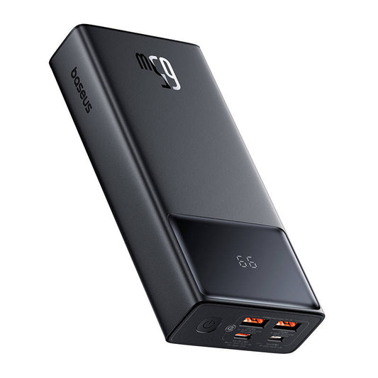 Baseus Star-Lord eksternt batteri, 20000 mAh, 65 W, QC + PD, 1 x USB-C - 2 x USB-A, svart P1002290906113113-00