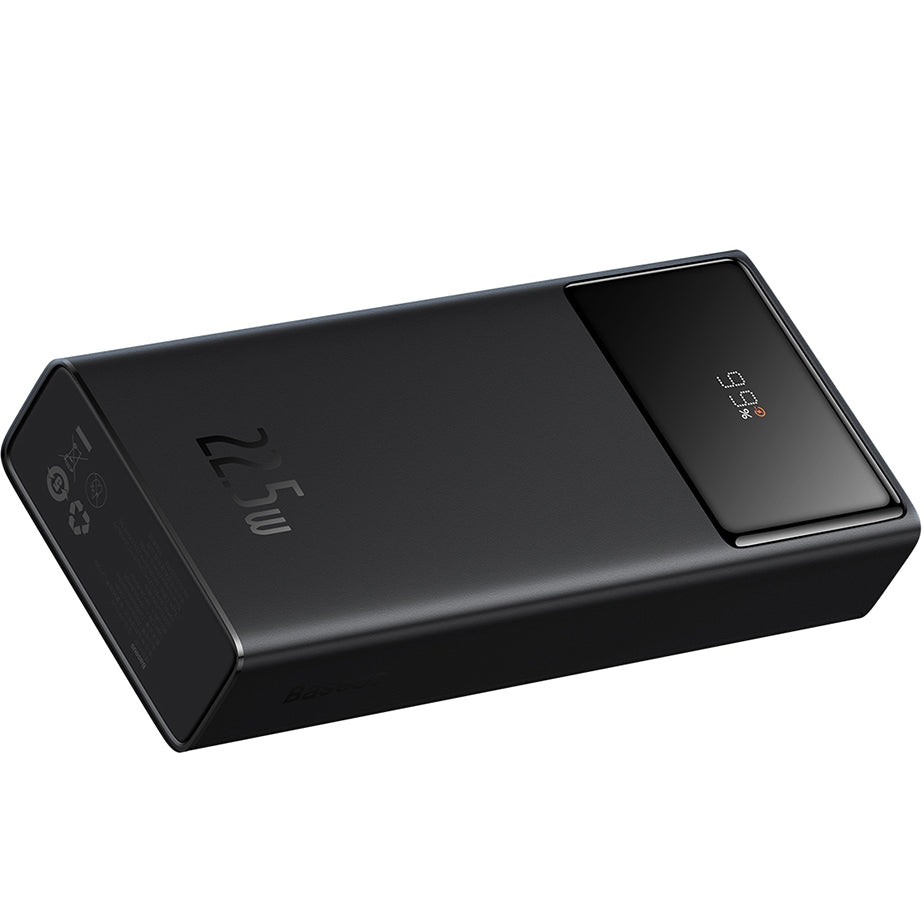 Ekstern batteri Baseus Star Lord, 20000mAh, 22.5W, QC + PD, 1 x USB-C - 2 x USB-A, Svart PPXJ080001