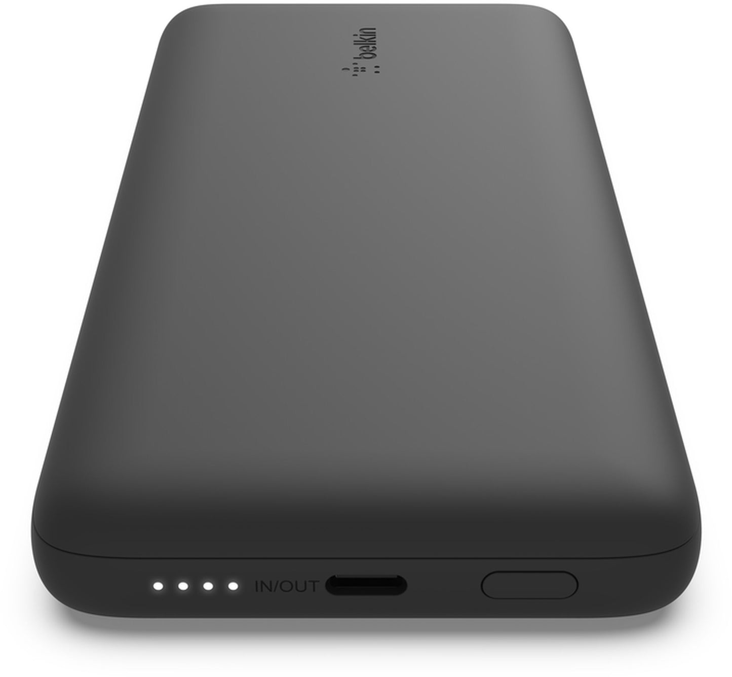 Belkin BoostCharge Plus Ekstern Batteri, 10000mAh, 23W, QC + PD, 1 x Lightning - 2 x USB-C, Svart BPB006btBLK