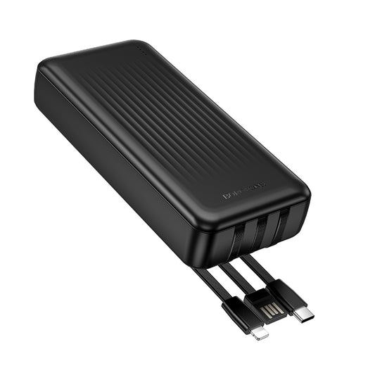 Ekstern batteri Borofone BJ79 Clever, 20000mAh, 10W, 1 x Lightning - 1 x USB-A - 1 x USB-C, Svart