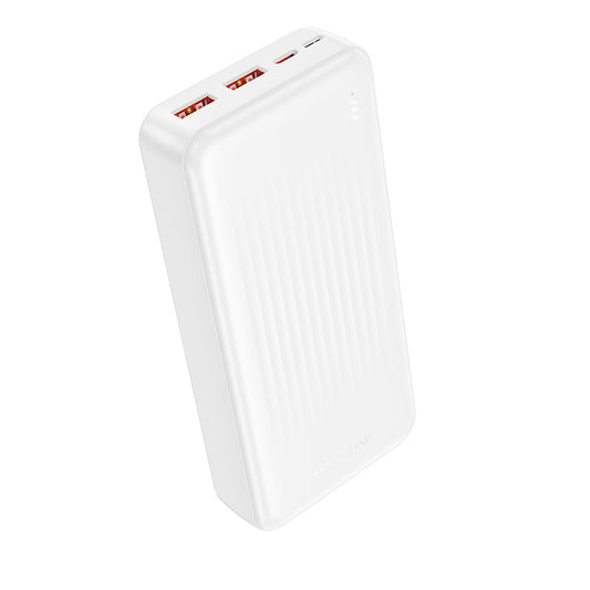 Ekstern batteri Borofone BJ80A Clever, 20000mAh, 22.5W, QC + PD, 1 x USB-C - 2 x USB-A, Hvit