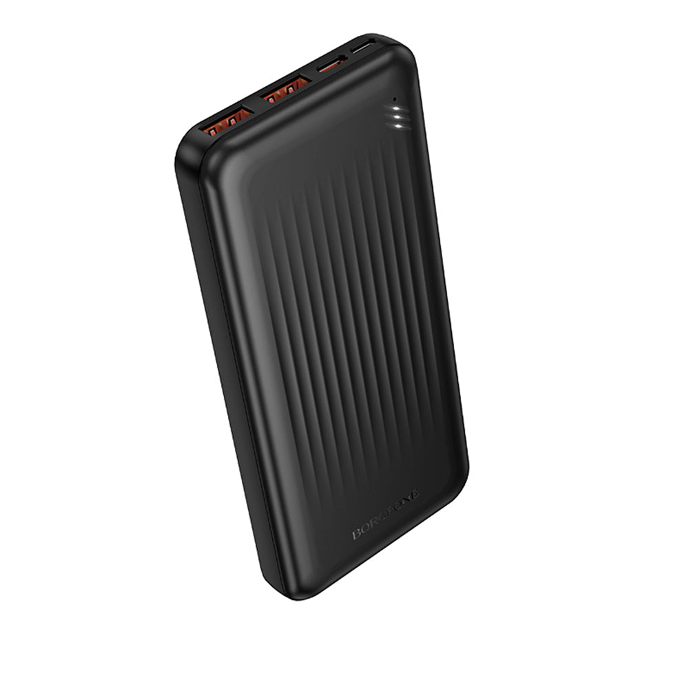 Ekstern Batteri Borofone BJ80A Clever, 10000mAh, 22.5W, QC + PD, 1 x USB-C - 2 x USB-A, Svart