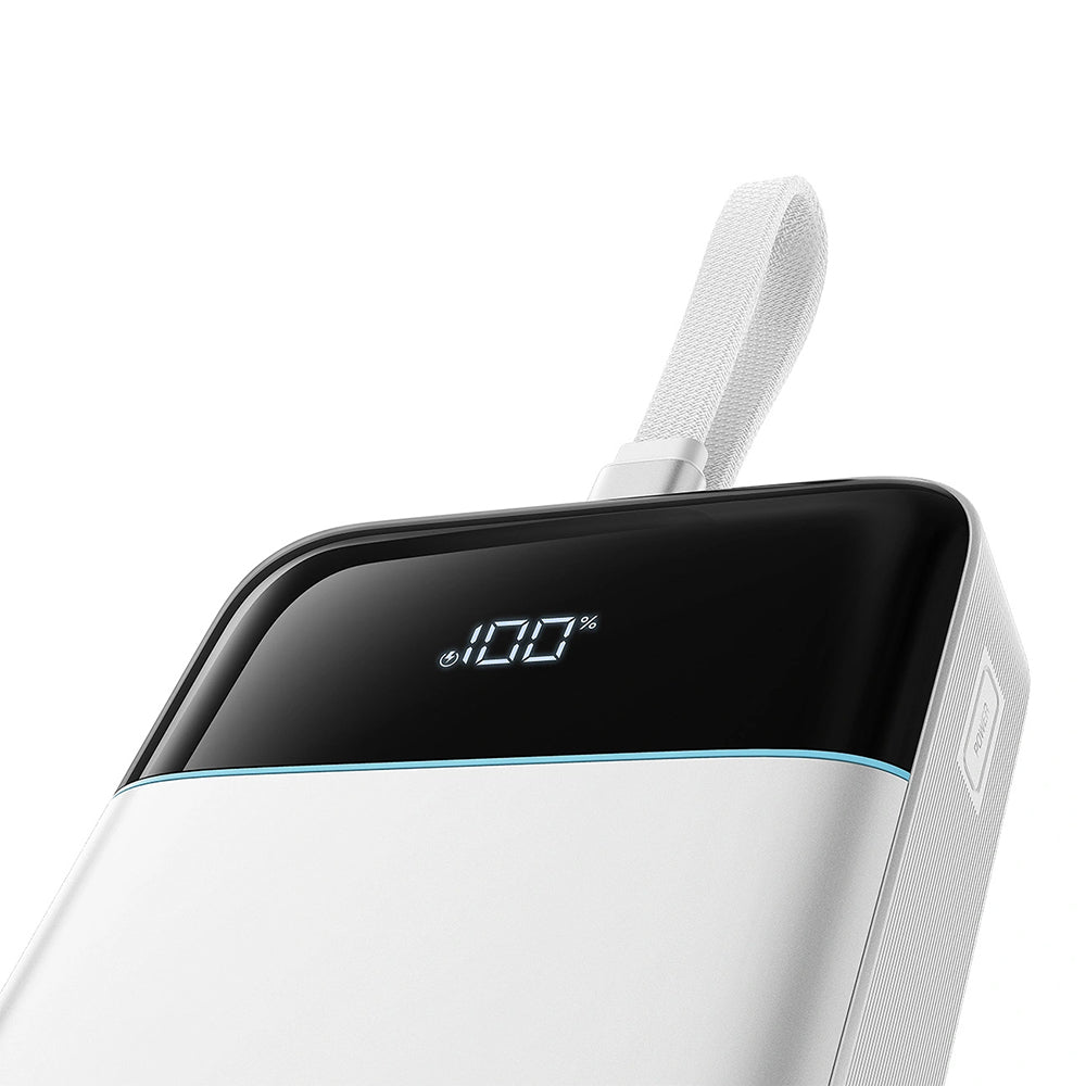 Cuktech LPB252N powerbank, 25 000 mAh, 120 W, QC + PD, 1 x USB-A – 2 x USB-C, hvit