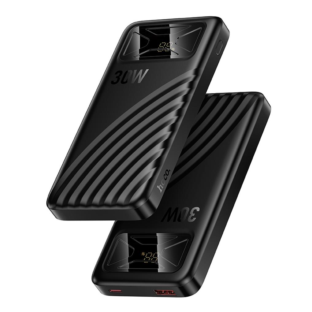 HOCO Q42 powerbank, 10000 mAh, 30 W, QC + PD, 1 x USB-A – 1 x USB-C, svart