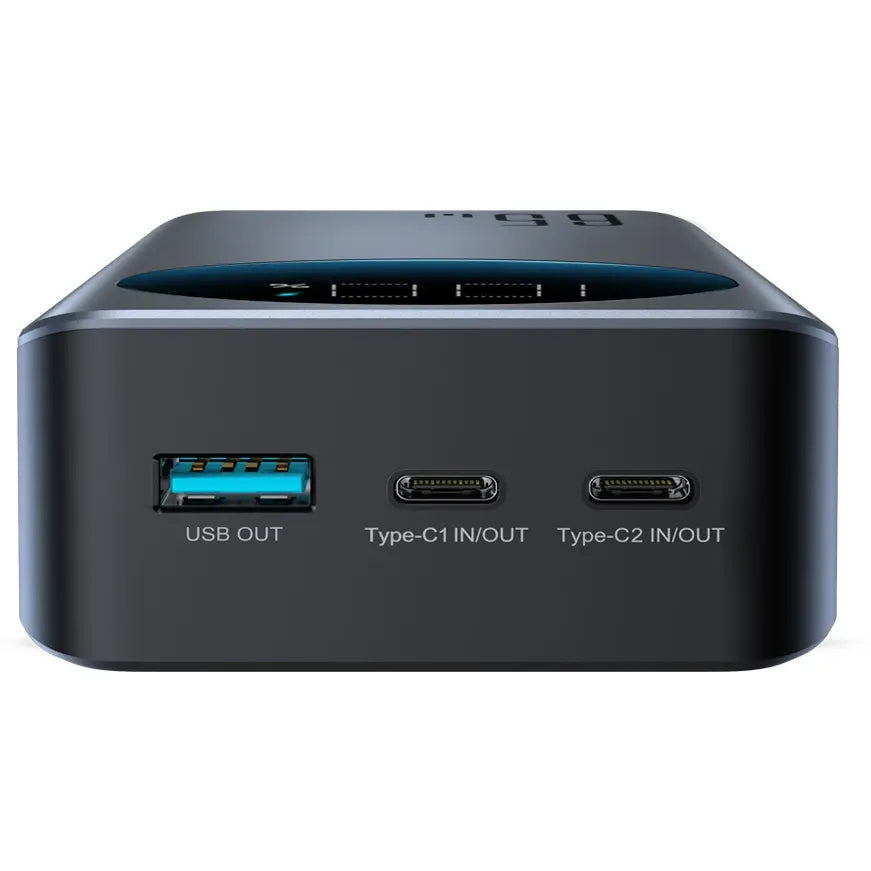 Ekstern Batteri Joyroom JR-PBF05, 30000mAh, 65W, QC + PD, 1 x USB-A - 2 x USB-C, Svart