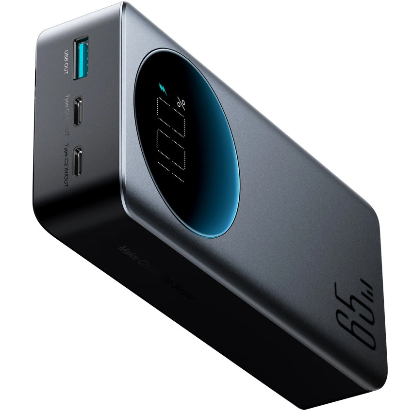 Ekstern Batteri Joyroom JR-PBF05, 30000mAh, 65W, QC + PD, 1 x USB-A - 2 x USB-C, Svart