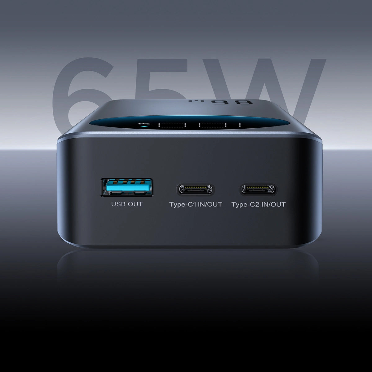 Ekstern Batteri Joyroom JR-PBF05, 30000mAh, 65W, QC + PD, 1 x USB-A - 2 x USB-C, Svart