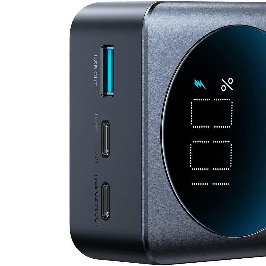 Ekstern Batteri Joyroom JR-PBF05, 30000mAh, 65W, QC + PD, 1 x USB-A - 2 x USB-C, Svart