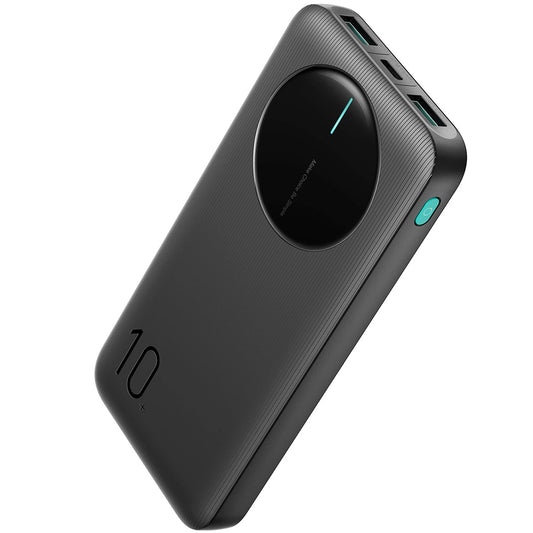 Eksternt batteri Joyroom JR-PBF12, 10000mAh, 12W, 1 x USB-C - 2 x USB-A, Svart