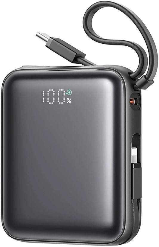 Ekstern batteri Joyroom JR-PBF27, 10000mAh, 22.5W, QC + PD, 1 x Lightning - 2 x USB-C, Svart