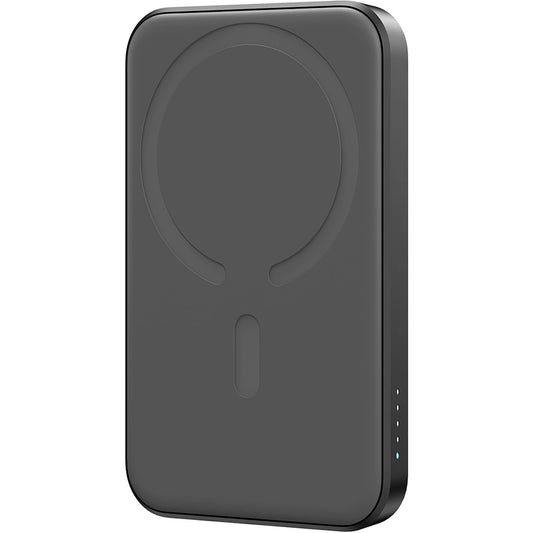 Joyroom JR-W020 Mini trådløst eksternt batteri, 5000 mAh, 20 W, QC + PD + FQI, 1 x QI - 1 x USB-A - 1 x USB-C, svart