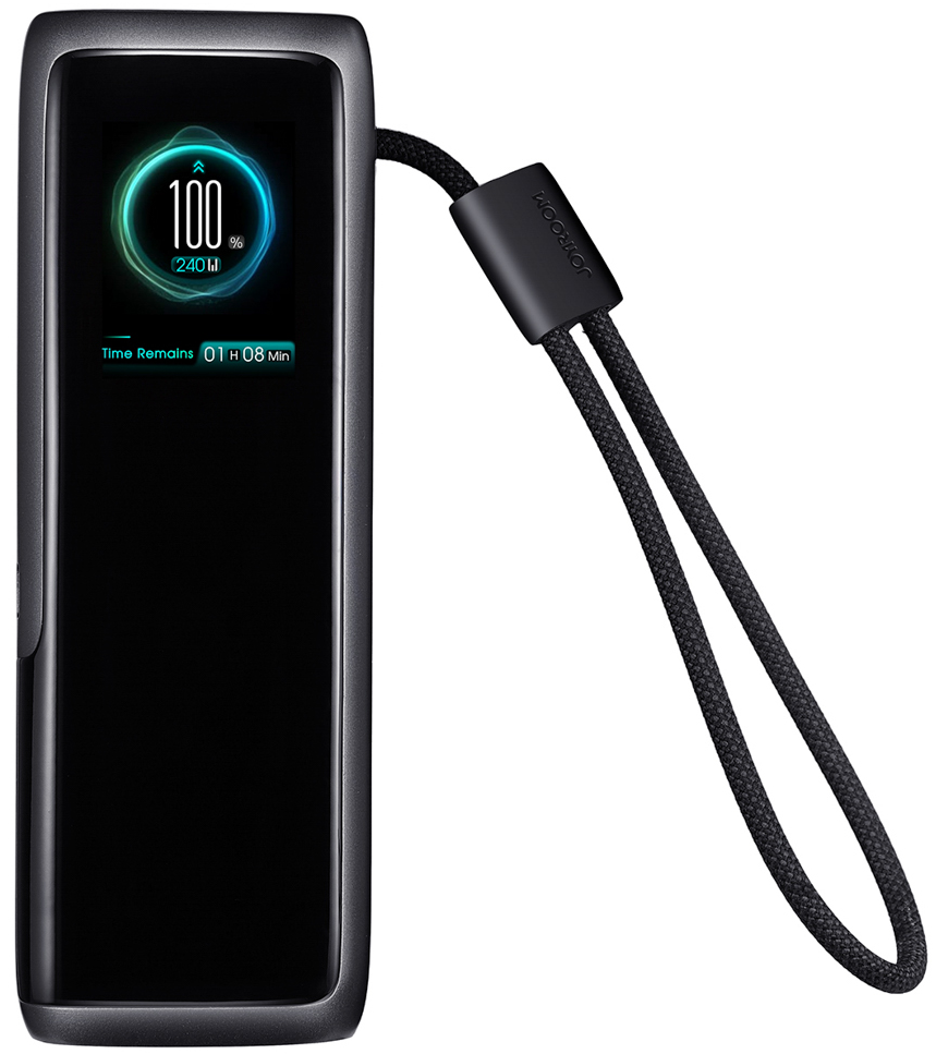 Joyroom PODIX PR70 powerbank, 25000 mAh, 240 W, QC + PD, 1 x USB-A – 3 x USB-C, svart