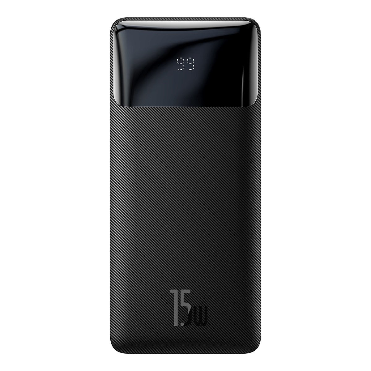 Baseus Bipow eksternt batteri, 10000 mAh, 15 W, 1 x USB-C - 2 x USB-A, svart PPBD050001