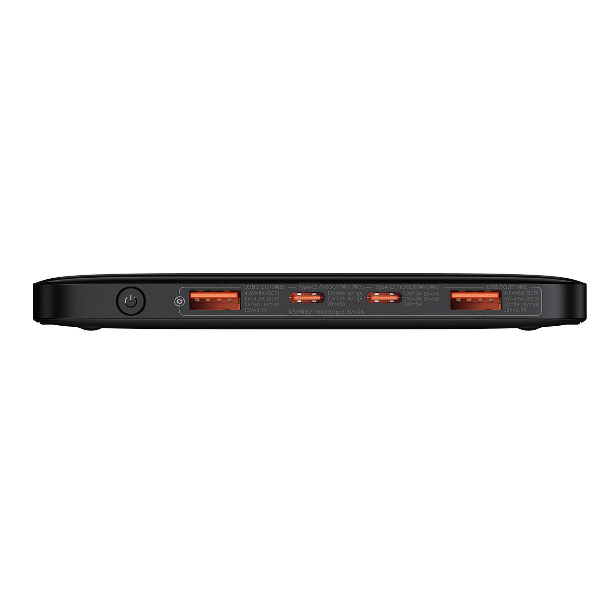 Ekstern Batteri Baseus Blade Ultrathin, 20000mAh, 100W, QC + PD, 2 x USB-A - 2 x USB-C, Svart PPBL000201
