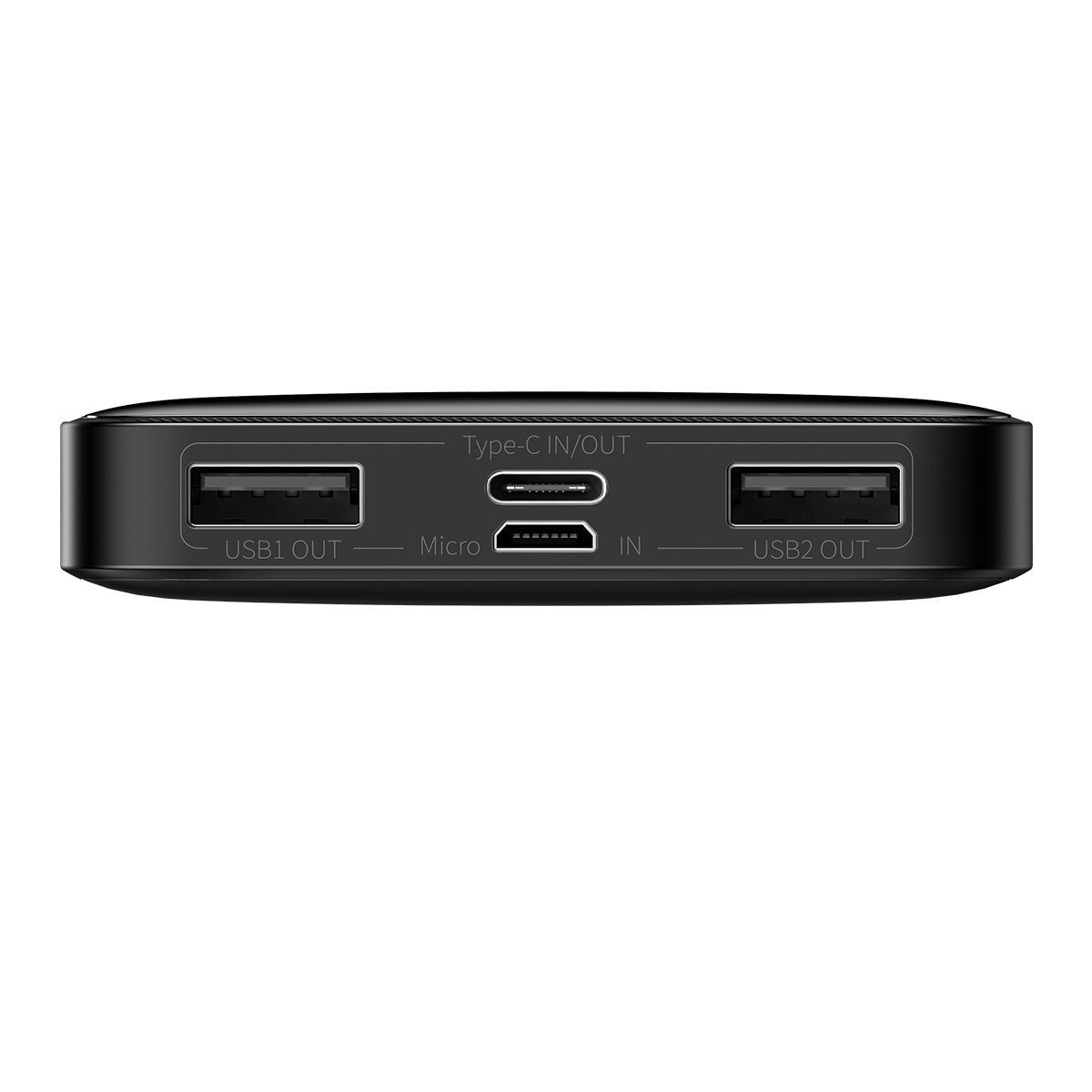 Baseus Bipow eksternt batteri, 10000 mAh, 15 W, 1 x USB-C - 2 x USB-A, svart PPBD050001