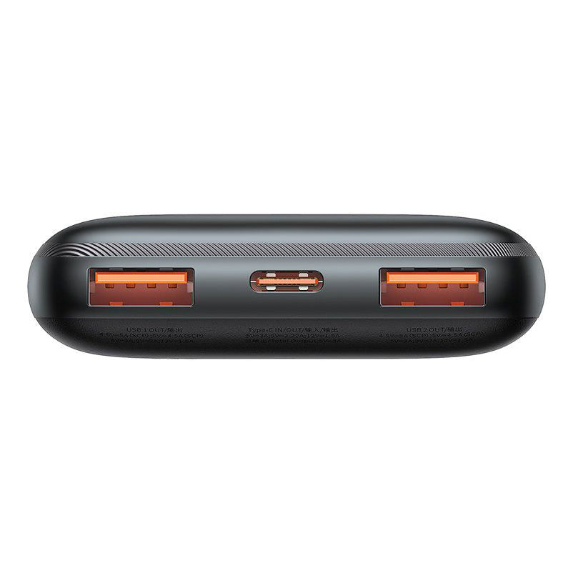 Ekstern batteri Baseus Bipow Pro, 10000mAh, 22.5W, QC + PD, 1 x USB-C - 2 x USB-A, Svart PPBD040001
