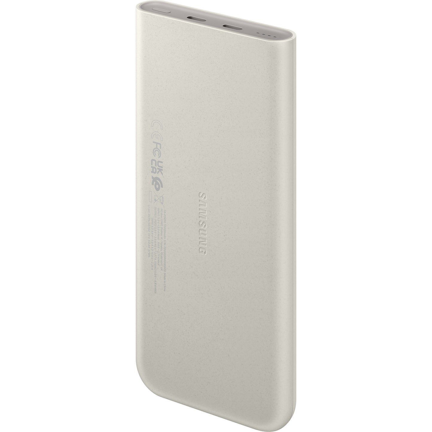 Samsung ekstern batteripakke, 10000 mAh, 25 W, PD, 2 x USB-C, beige EB-P3400XUEGEU