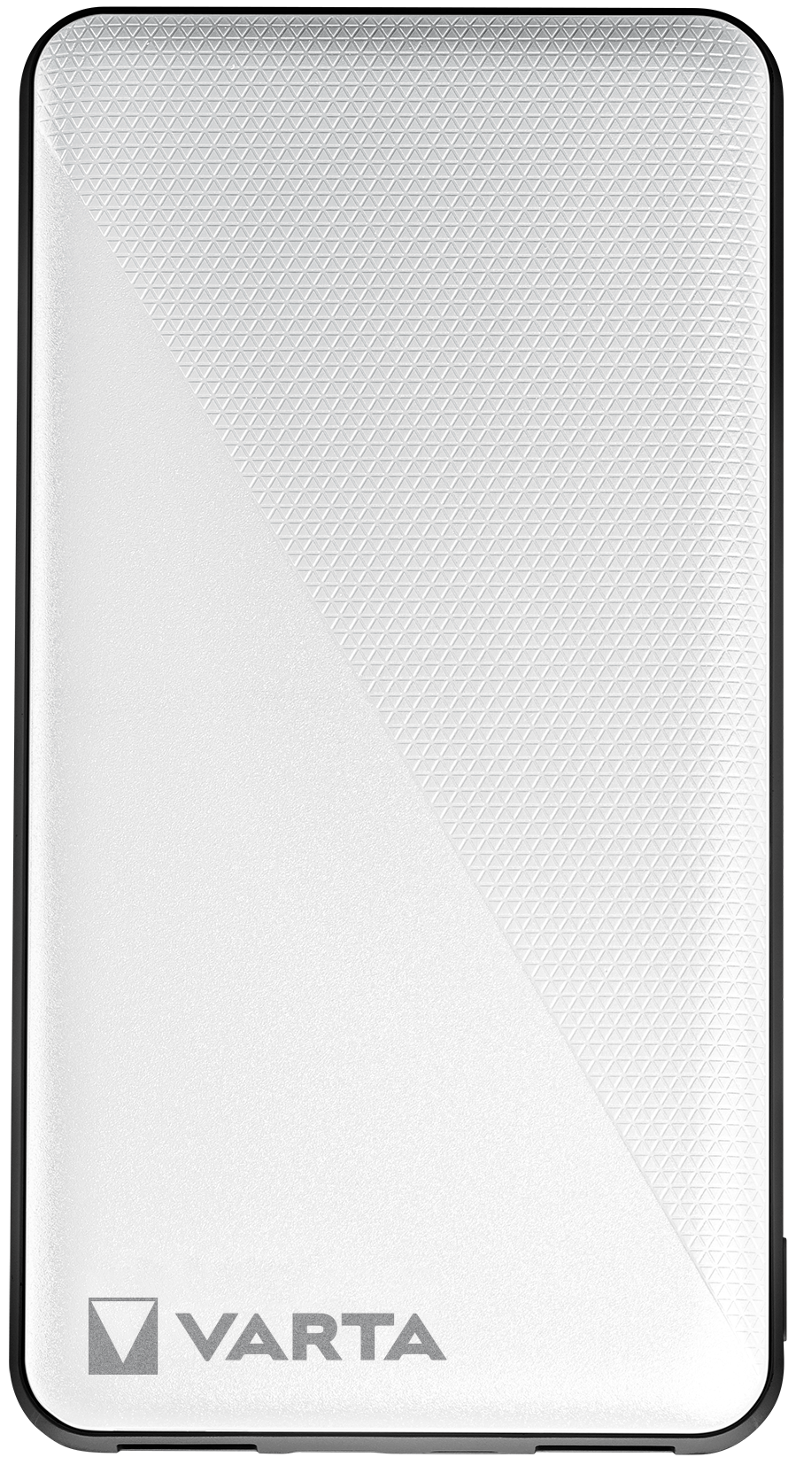 Varta Energy eksternt batteri, 10000 mAh, 15 W, 1 x USB-C - 2 x USB-A, hvit