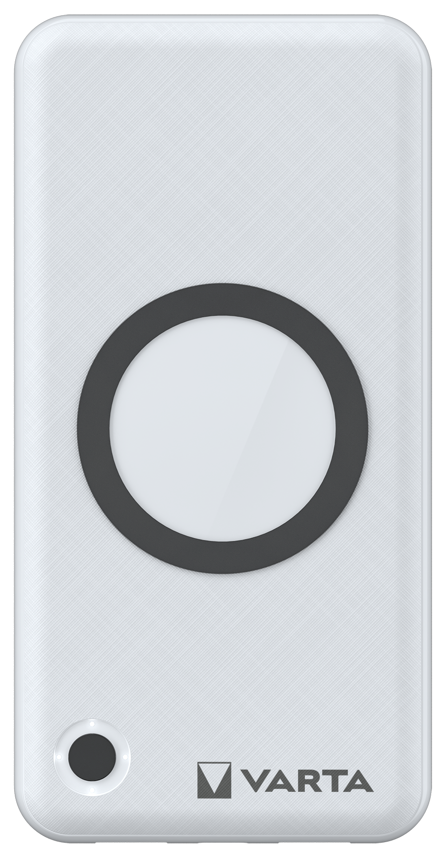 Varta Energy Wireless eksternt trådløst batteri, 15000 mAh, 18 W, QC + PD + FQI, 1 x QI - 1 x USB-C - 2 x USB-A, hvit
