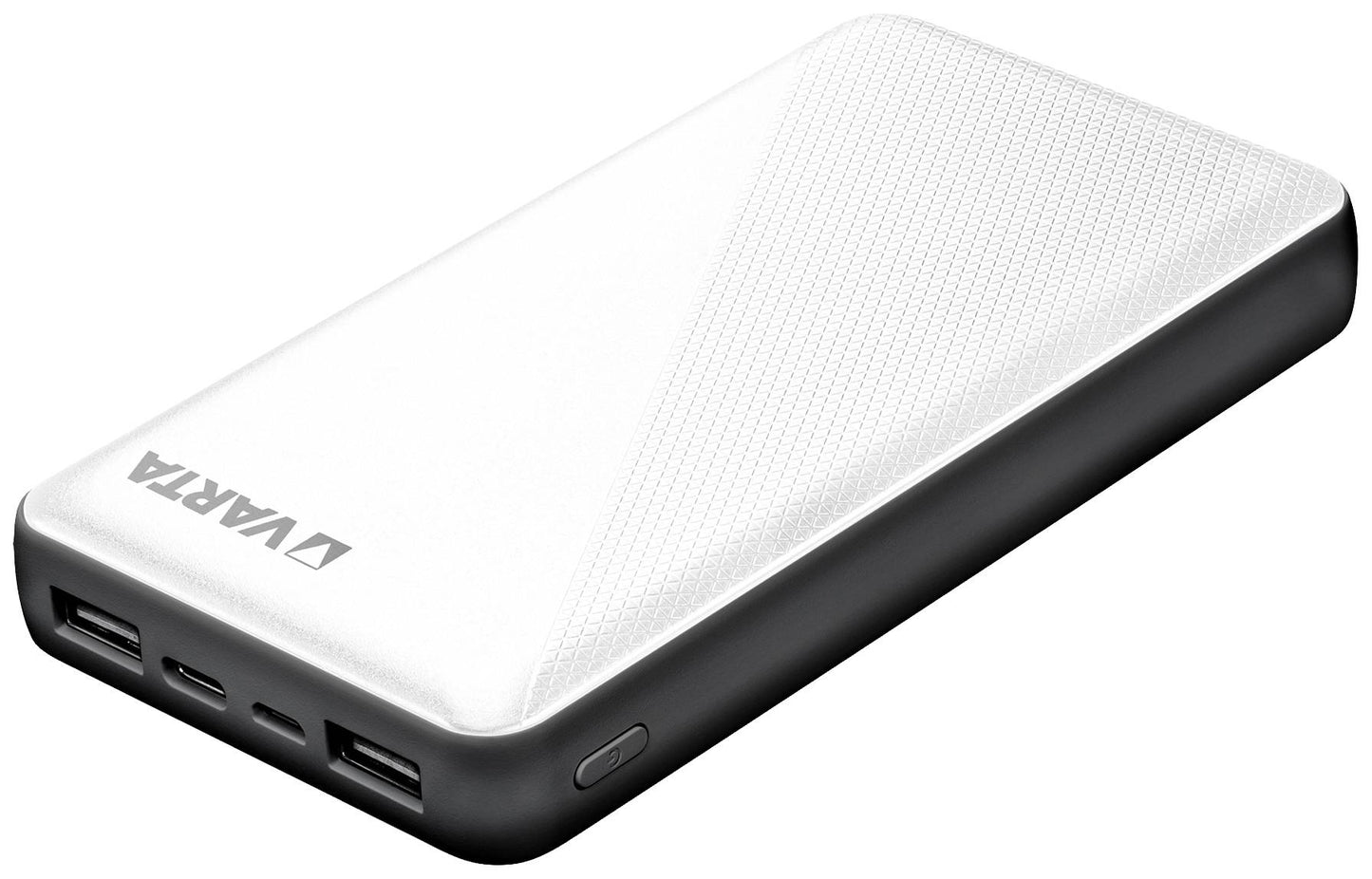 Varta Energy Eksternt batteri, 15000mAh, 15W, 1 x USB-C - 2 x USB-A, Hvit