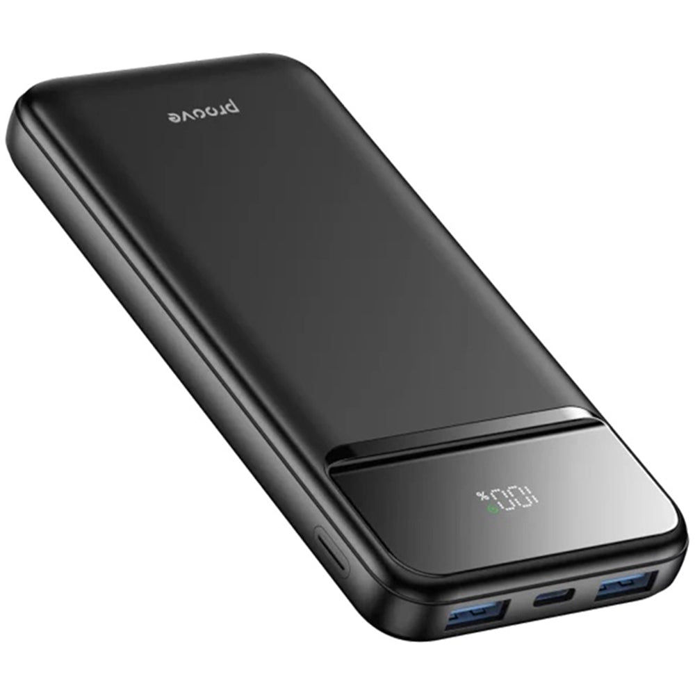 Ekstern Batteri Proove Illuminator 2, 10000mAh, 22.5W, QC + PD, 2 x USB-A - 1 x USB-C, Svart PBIP10212201