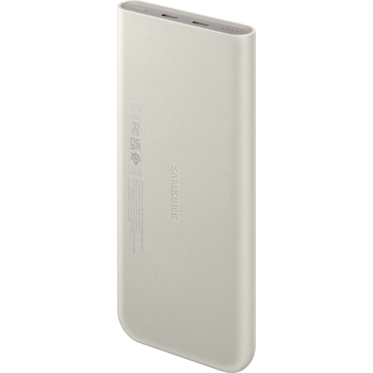 Ekstern Samsung-batteri, 10000mAh, 25W, PD, 2 x USB-C, Beige, Reseglet EB-P3400XUEGEU