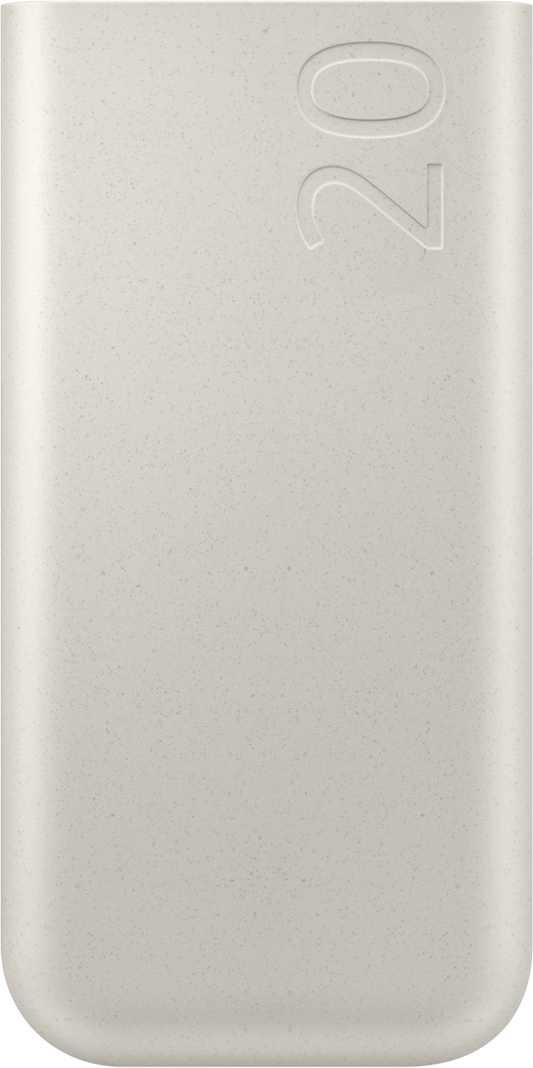 Samsung Eksternt batteri, 20000mAh, 45W, PD, 3 x USB-C, Beige EB-P4520XUEGEU