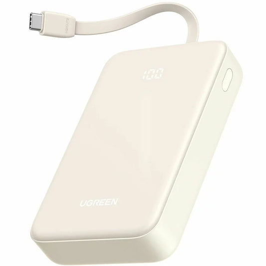 UGREEN PB505 Eksternt batteri, 20000 mAh, 22,5 W, QC + PD, 1 x USB-A - 2 x USB-C, Beige