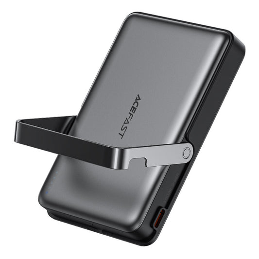 Trådløs Ekstern Batteri Acefast M17, 10000mAh, 22.5W, PD + FQI, 1 x QI - 1 x USB-C, Svart