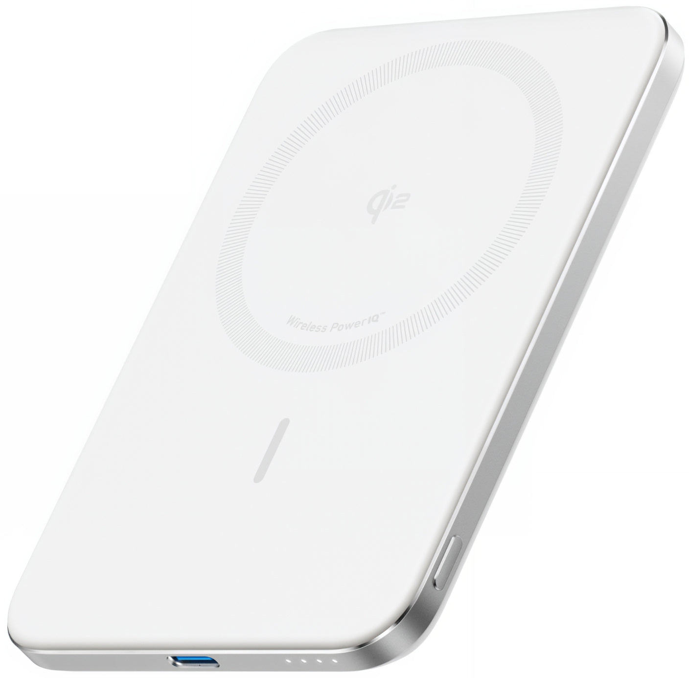Ekstern trådløs batteri Anker Nano, 5000mAh, 20W, PD + FQI, 1 x QI - 1 x USB-C, Hvit A1665H21