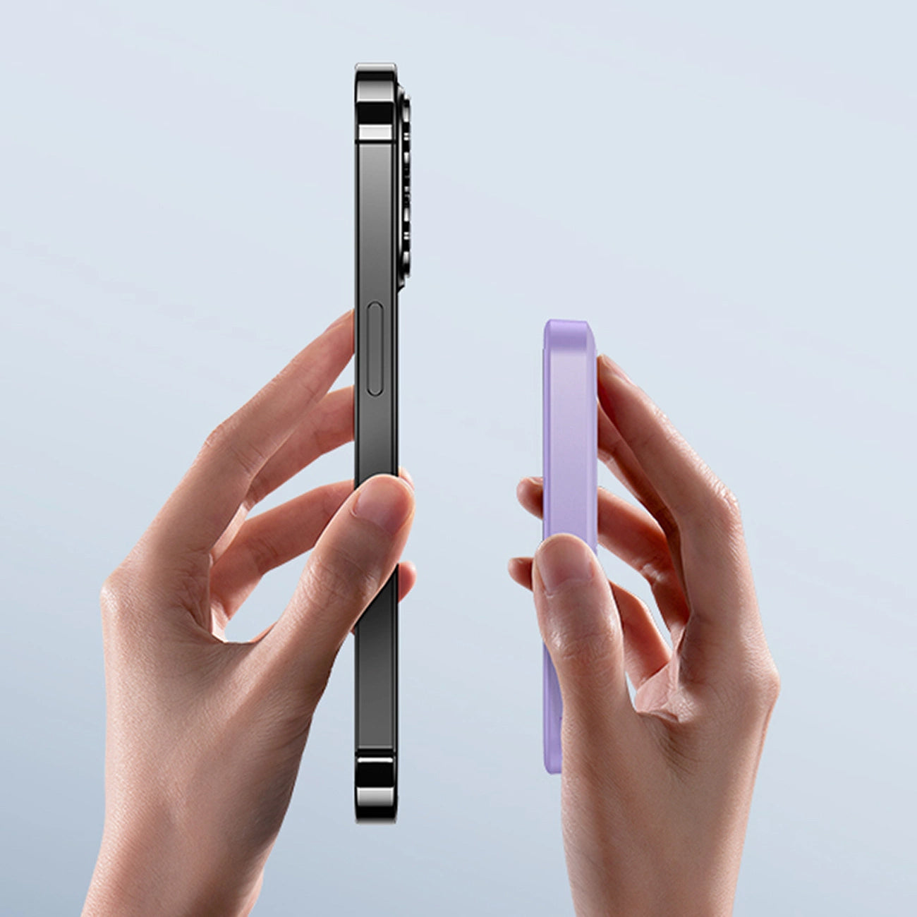 Ekstern trådløs batteri Baseus Magnetic Mini, 5000mAh, 20W, PD + FQI, 1 x QI - 1 x USB-C, Lilla P10022107513