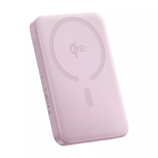 Ekstern trådløs batteri Baseus Enerfill FM12, 10000mAh, 22.5W, PD + FQI, 1 x QI - 1 x USB-C, Rosa E0028502