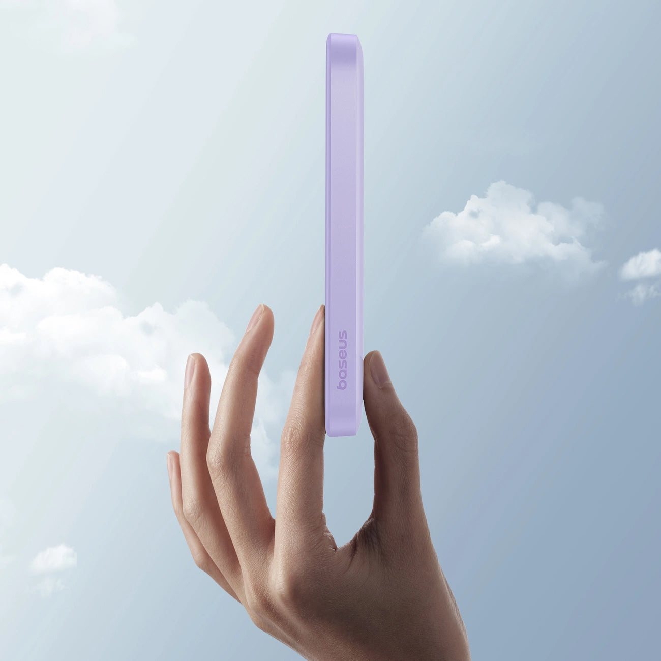 Ekstern trådløs batteri Baseus Magnetic Mini, 5000mAh, 20W, PD + FQI, 1 x QI - 1 x USB-C, Lilla P10022107513