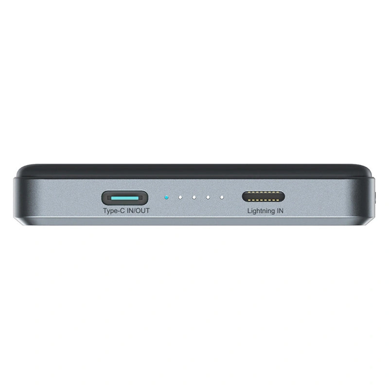 Joyroom JR-PBM08 Pro trådløs ekstern batteri, 10000mAh, 22.5W, PD + FQI, 1 x QI - 2 x USB-C, grå