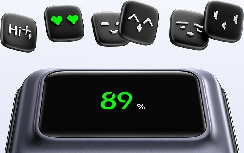 Ekstern trådløs batteri UGREEN PB571 Uno, 5000mAh, 20W, PD + FQI, 1 x QI - 1 x USB-C, Grå