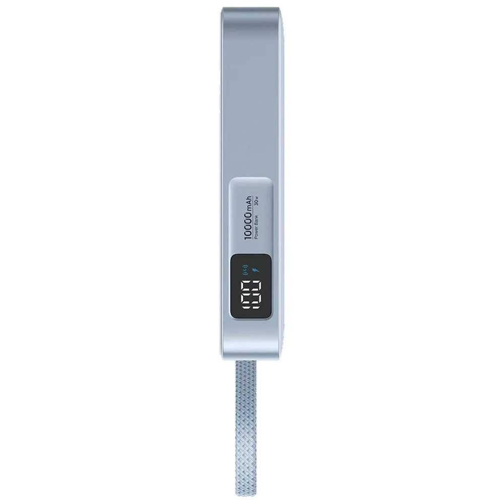 Trådløs Ekstern Batteri UGREEN MagFlow PB773 (65958B), 10000mAh, 25W, PD + FQI, 1 x QI - 2 x USB-C, Blå