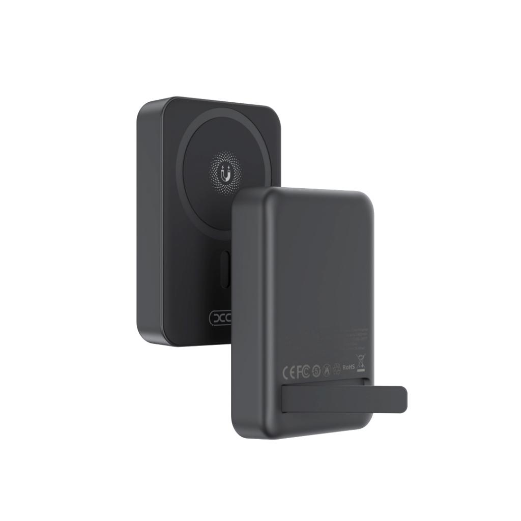 Trådløst Eksternt Batteri XO Design PR231, 10000mAh, 20W, PD + FQI, 1 x QI - 1 x USB-C, Svart