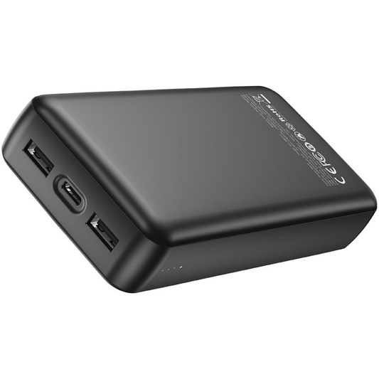 Ekstern batteri XO Design PB313, 20000mAh, 10W, 2 x USB-A, Svart