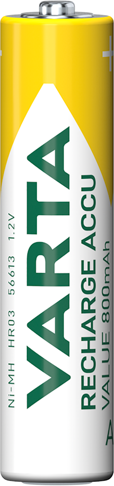 Varta Professional oppladbart batteri, AAA / LR3, 800 mAh, sett med 4 stk.