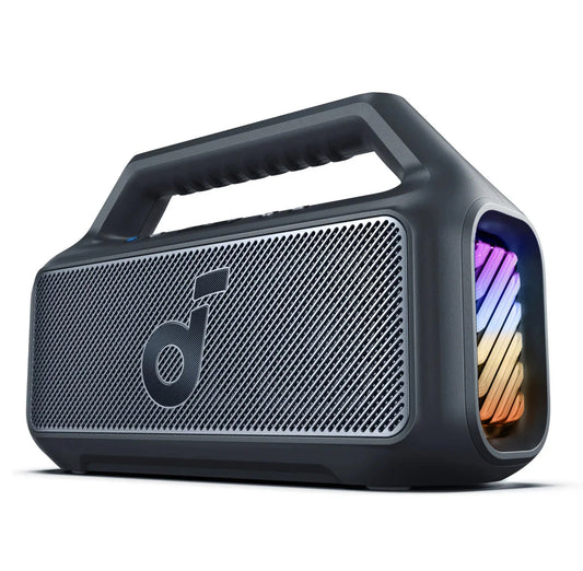 Anker SoundCore Boom 2 bærbar Bluetooth-høyttaler, 80 W, RGB, vanntett, svart A3138011