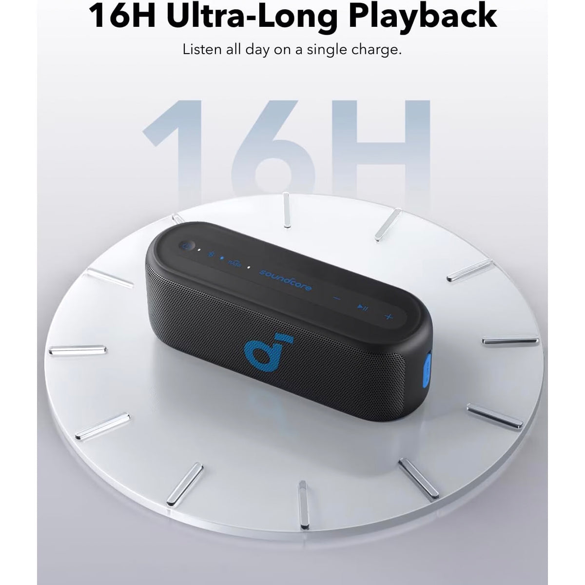 Anker SoundCore Select 2S Bluetooth-høyttaler, 20W, Vanntett, Svart A3171011