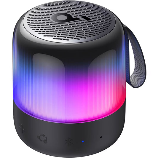 Bærbar Bluetooth-høyttaler Anker SoundCore Glow Mini, 8W, RGB, vanntett, svart A3136G11