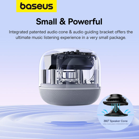 Bluetooth-høyttaler Baseus AeQur V2, Hvit