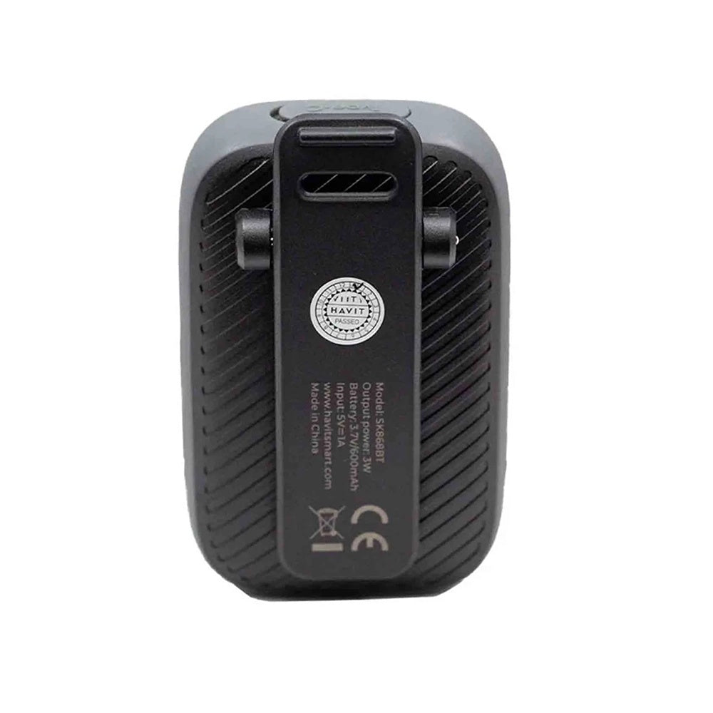 Bærbar Bluetooth-høyttaler HAVIT SK868BT, 5W, Vanntett, Svart