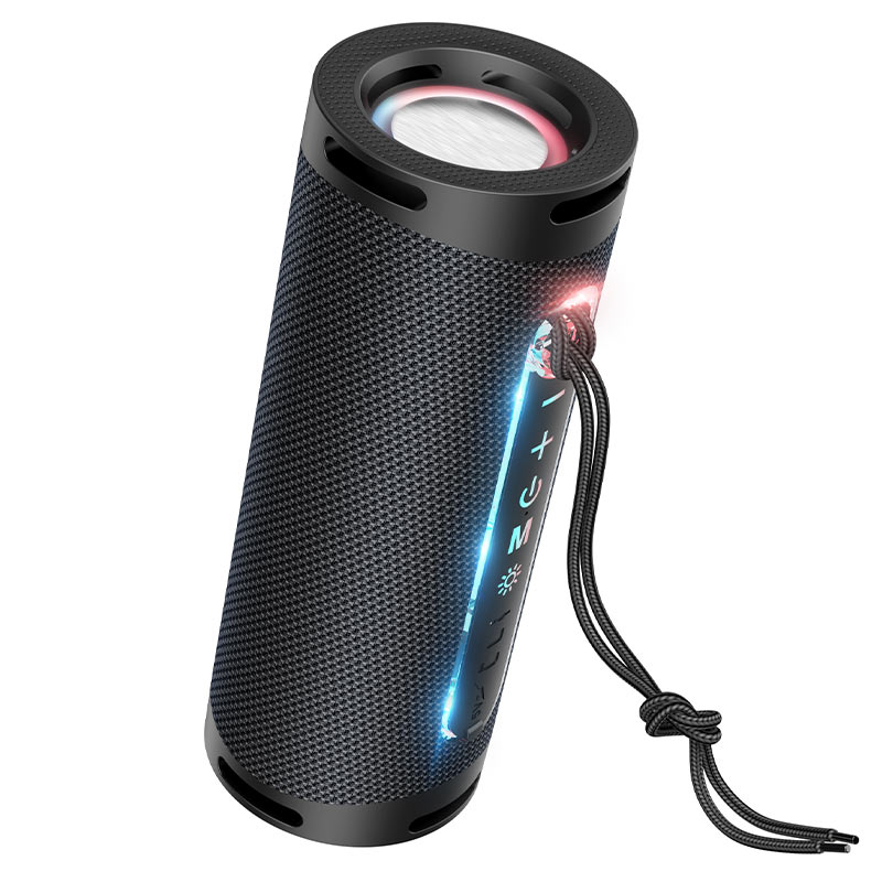 Bærbar Bluetooth-høyttaler HOCO HC9 Dazzling Pulse Sports, 10W, TWS, RGB, Svart