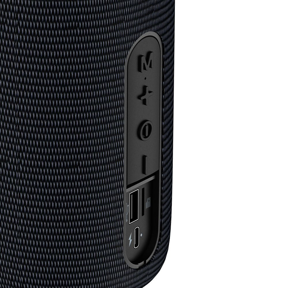 Bærbar Bluetooth-høyttaler McDodo BS-1410, 2 x 5W, RGB, Vanntett, Svart
