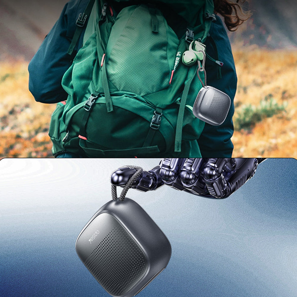 Bærbar Bluetooth-høyttaler Yesido YSW24, 5W, Vanntett, Svart