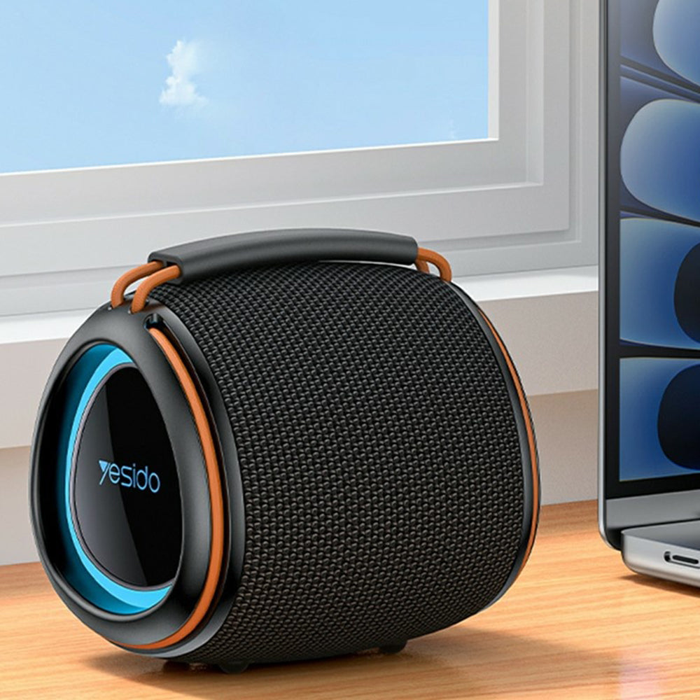 Bærbar Bluetooth-høyttaler Yesido YSW40, 8W, RGB, Svart